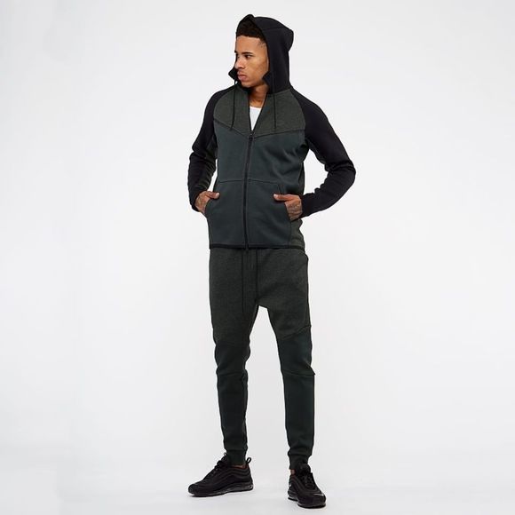 Nike Tech Pack Fleece Windrunner Jacket Hoodie Black Gray Men's Size Small S - Picture 6 of 16